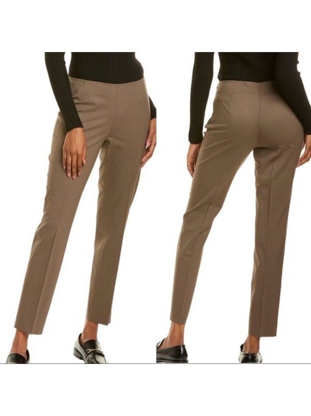 LAFAYETTE 148 brown Stanton ankle pants Sz 14 NWOT